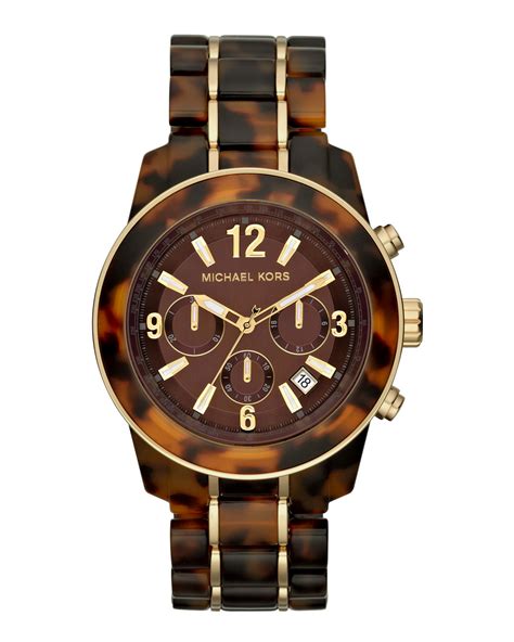 Michael Kors Tortoise Watch 